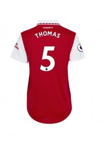 Arsenal Thomas Partey #5 Voetbaltruitje Thuis tenue Dames 2022-23 Korte Mouw